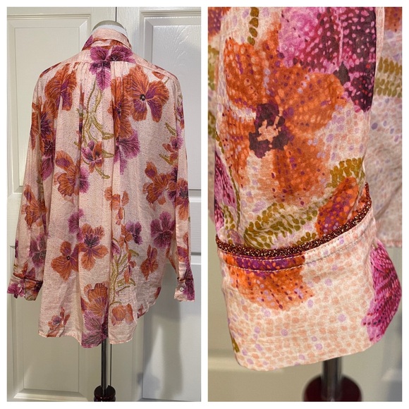 Forte Forte mosaic floral blouse - Picture 3 of 8